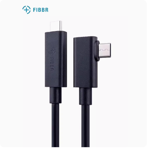 FIBBR 双Type-C联机拍摄光纤数据线VR弯头线支持Pico/Vive连接线